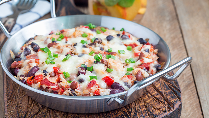Baked Mexican rice casserole
