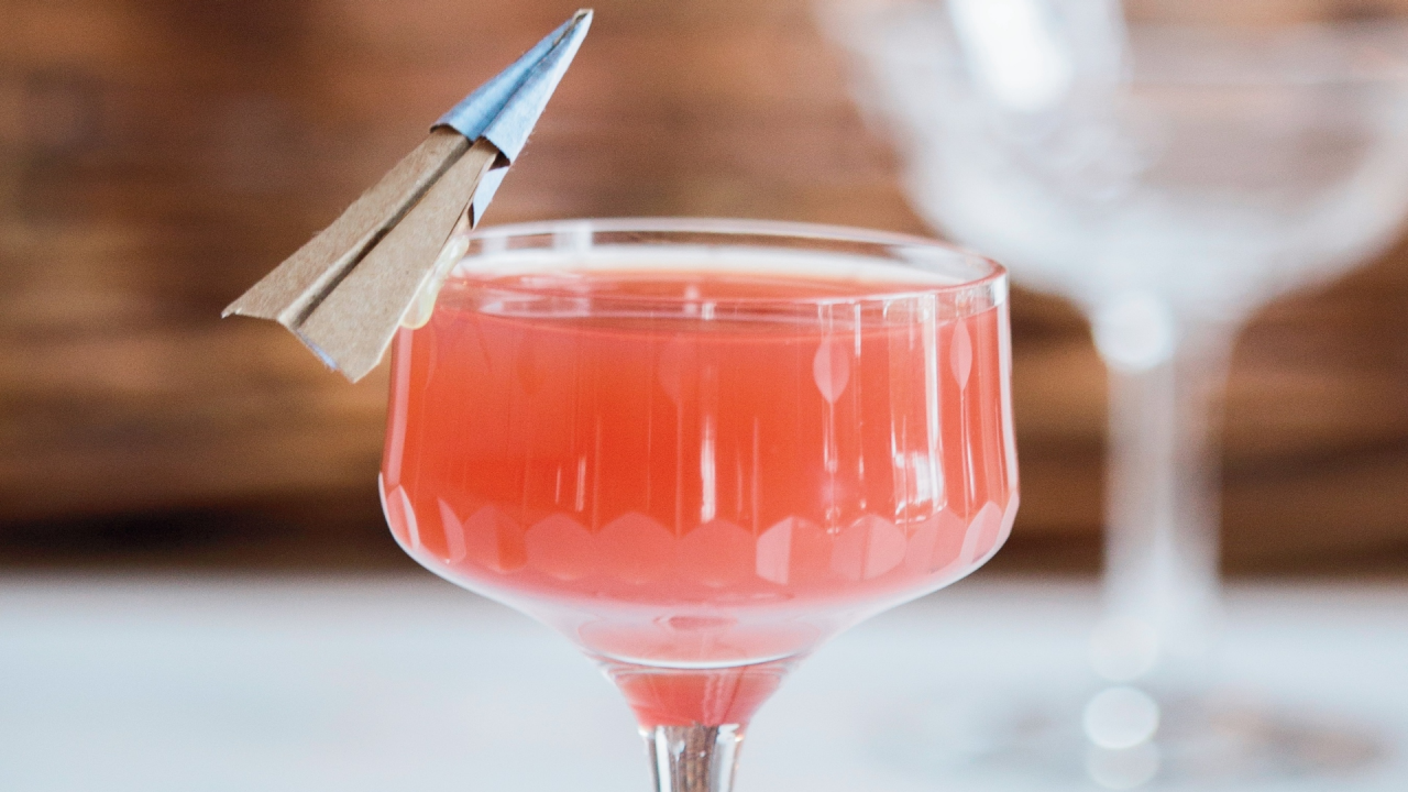 Paper plane cocktail