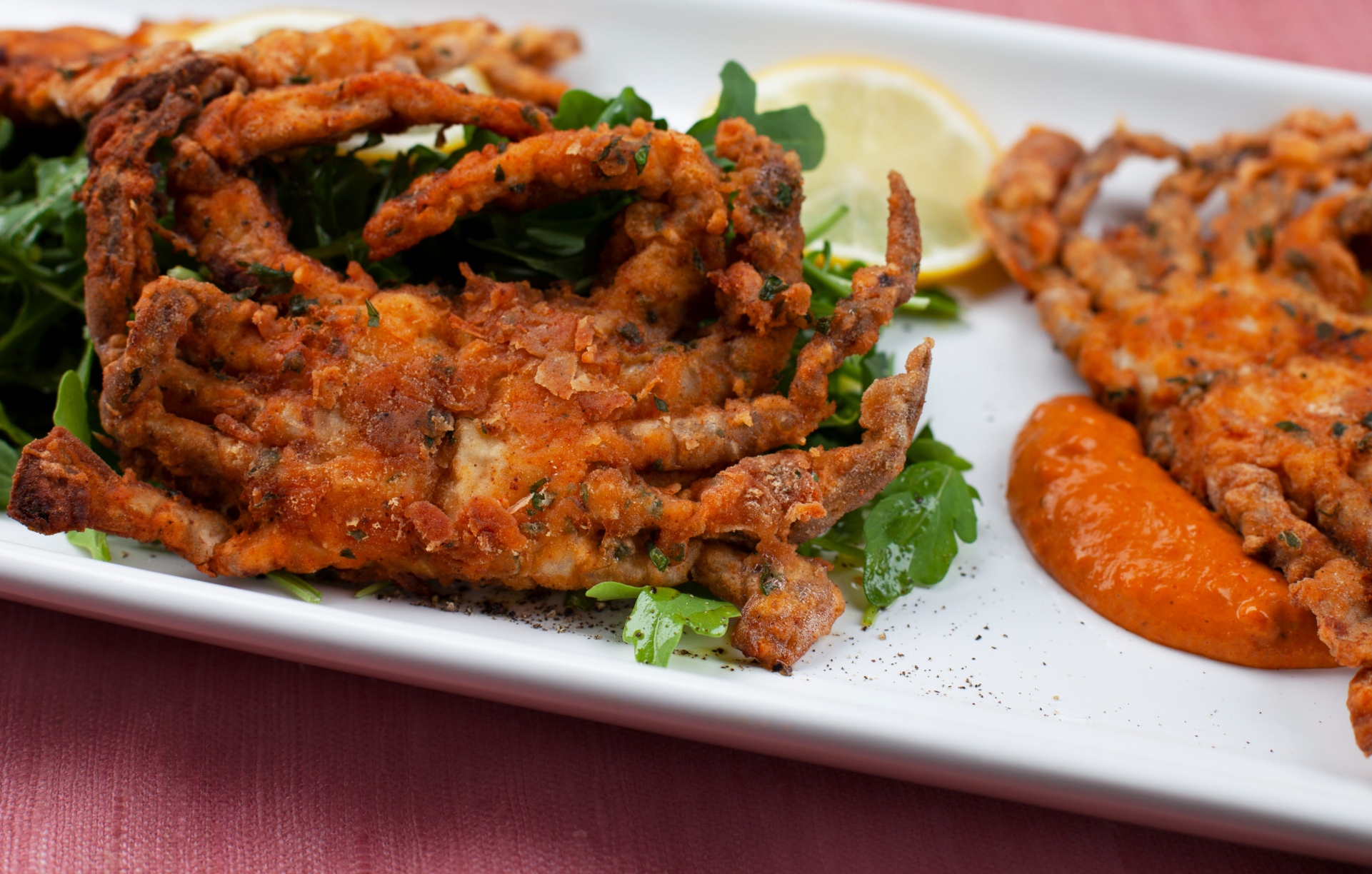 Fried soft shell crab
