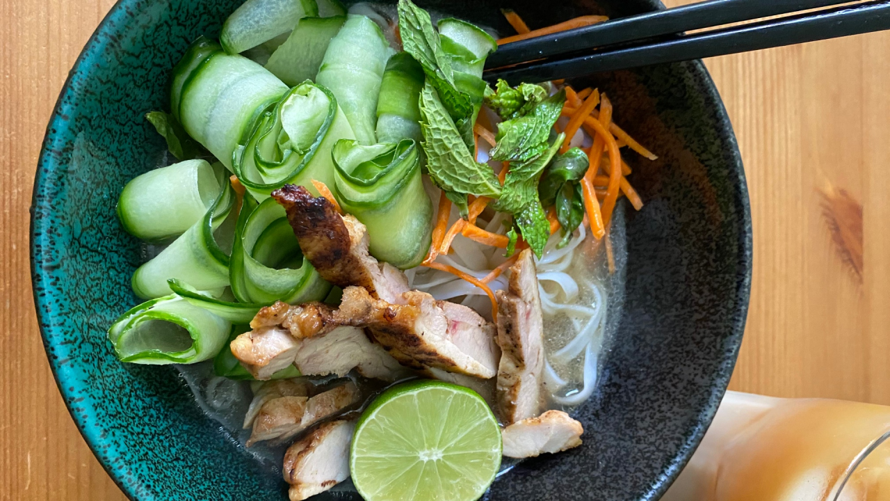Vietnamese rice noodle salad